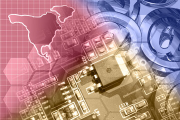 Device, mail signs and map