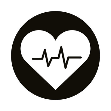 recommend clip art: heart cardio silhouette style icon