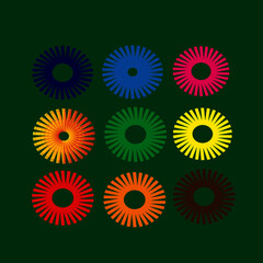 Colorful and bright summer Silhouette Abstract seamless pattern with leaves and flowers Background with floral vector on modern style.
