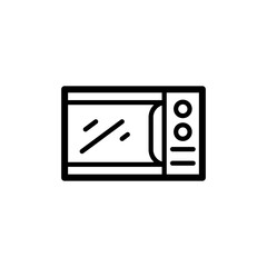 microwave icon vector symbol template
