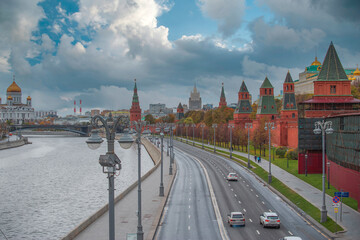Fototapeta na wymiar Kremlin and Red Square in Moscow.