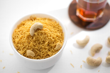 bowl of indian snack