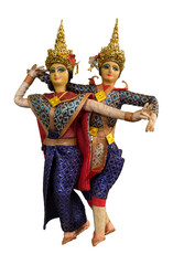 Thai dancing dolls  , culture,  traditional, ancient, asian, asia, old, art, decoration, female , thailand, white, beautiful, beauty, people, doll, toy, tradition, colorful, dolls, happy, travel, temp