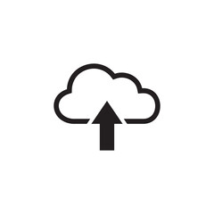 cloud upload icon , cloud data and service icon