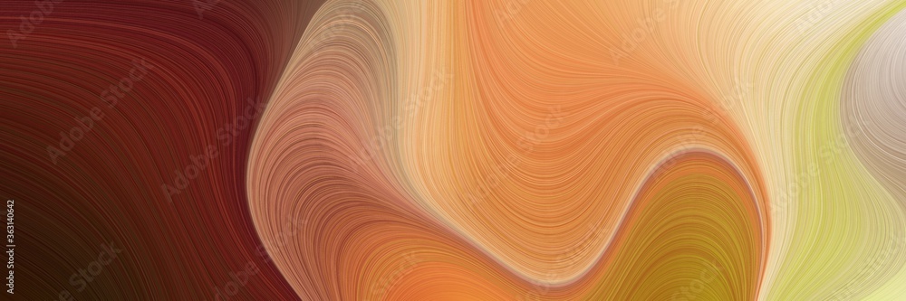 Poster abstract colorful background graphic with lines and peru, dark red and wheat colors. can be used as 