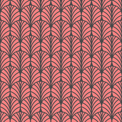 Fan seamless abstract geometric pattern