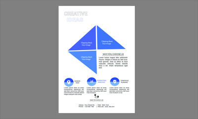 Attractive creative flyer template