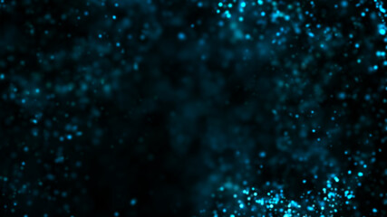 青く光る粒子