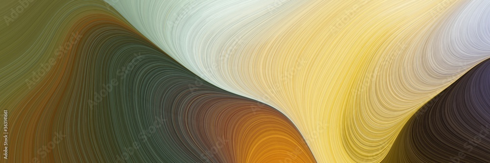 Poster abstract colorful background with lines and pale golden rod, dark olive green and peru colors. can be used as canvas, background or texture
