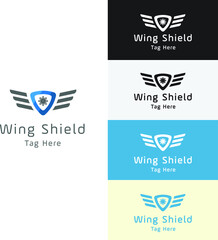 Wing shield, logo company for  aerospace industri