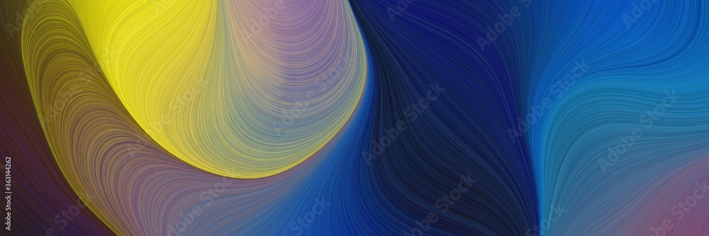 Poster abstract artistic background graphic with lines and teal blue, dark khaki and dark olive green color