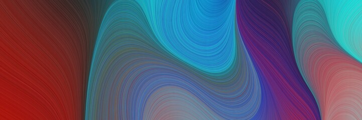 abstract artistic art background with lines and dark slate blue, teal blue and steel blue colors. can be used as canvas, background or banner