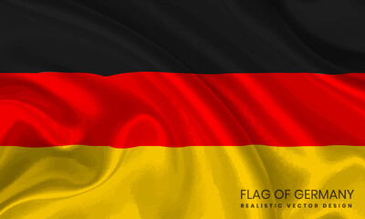 Flag of Germany - Realistic Vector Design