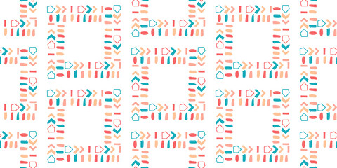 Color modern stripes seamless pattern hand drawn surface design for home.
