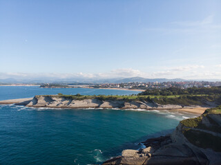view of the coastline near Santander