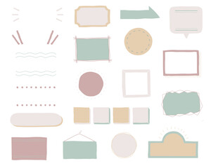 手書きのフレーム／見出し／タイトル／装飾／素材