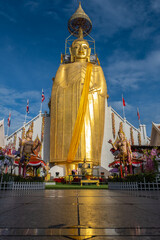 Bangkok,Thailand- 5 July 2020 :Wat Intharawihan or Wat Intharavihan is a Third Class Royal Wat...