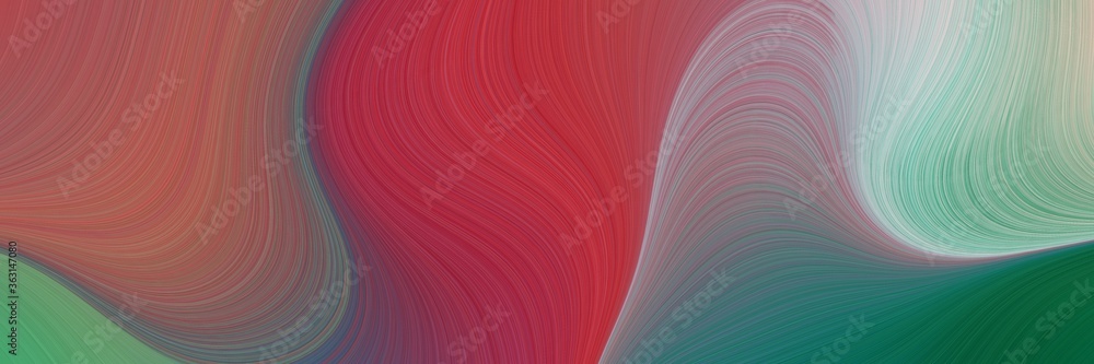 Aufkleber abstract artistic art backdrop with lines and moderate red, teal green and ash gray colors. can be u