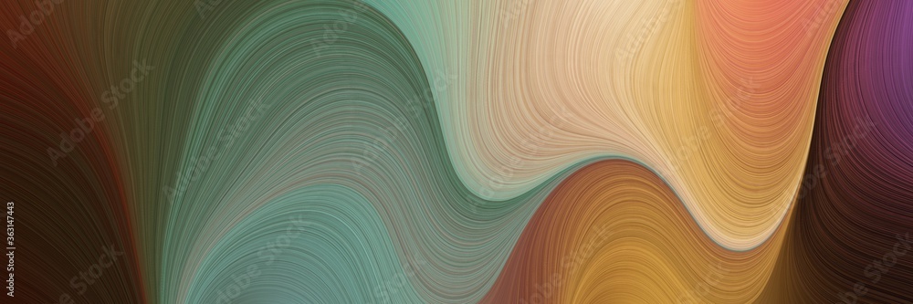 Aufkleber abstract artistic art background with lines and dark olive green, dark salmon and old mauve colors. 