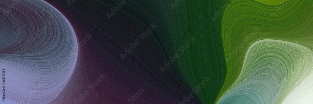 Poster abstract artistic art background with lines and very dark blue, ash gray and light slate gray colors