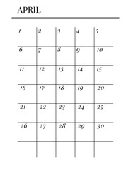 Planner sheet vector. Printable vertical notebook page