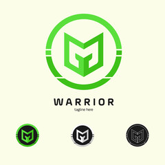warrior  logo vector design
