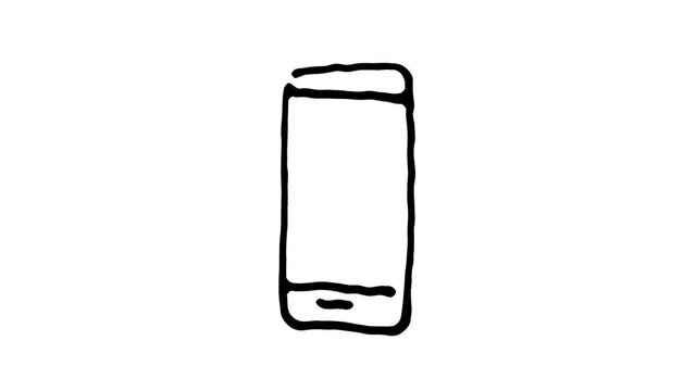 smartphone, communication, handmade animation, icon