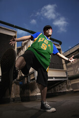 Young man posing for the camera