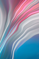 Abstract modern gray background with flowing neon bright fluid lines. Light lines, bright accent background. Acrylic fluid abstract.