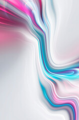 Abstract modern gray background with flowing neon bright fluid lines. Light lines, bright accent background. Acrylic fluid abstract.