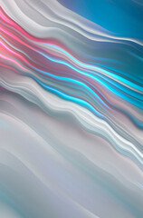 Abstract modern gray background with flowing neon bright fluid lines. Light lines, bright accent background. Acrylic fluid abstract.