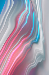 Fototapeta premium Abstract modern gray background with flowing neon bright fluid lines. Light lines, bright accent background. Acrylic fluid abstract.