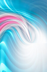 Fototapeta premium Abstract modern gray background with flowing neon bright fluid lines. Light lines, bright accent background. Acrylic fluid abstract.