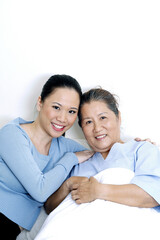 Fototapeta premium Patient with her daughter