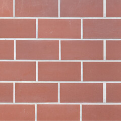 Fototapeta na wymiar Brown red seamless brick stone tiles wall texture background square