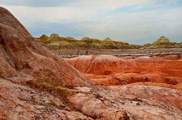 Fototapeta na wymiar red canyon. Kiin-Kerish. Kazakhstan