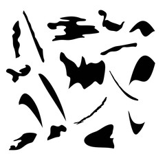 Abstract spots and shapes for background design