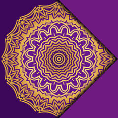 Mandala background for book cover, invitation. Vector illustration