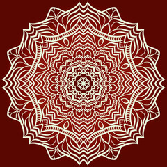 Decorative mandala flower ornament. pattern. vector. Tribal Ethnic Arabic, Indian, motif. for fashion design, wallpaper, invitation