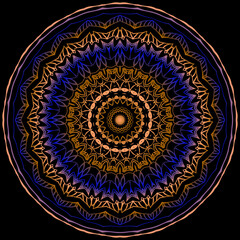 Decorative round lace ornate mandala. Vintage pattern. Vector