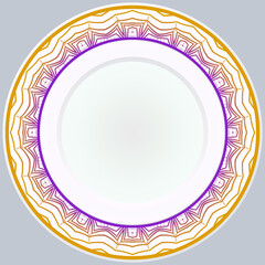 Pattern With Abstract Floral Round Ornament. Oriental Pattern. Indian, Moroccan, Mystic, Ottoman Motifs. Anti-Stress Therapy Pattern. Vector