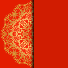 Mandala background for book cover, invitation. Vector illustration