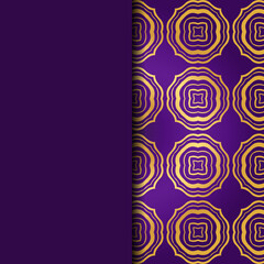 Luxury Traditional Ornamental Design. Card with Geometry Pattern. Vector Illustration. For Interior Design, Printing, Web And Textile Design.