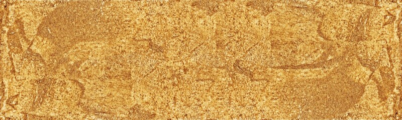 Gold powder wide texture. Golden colored sand dust widescreen large background