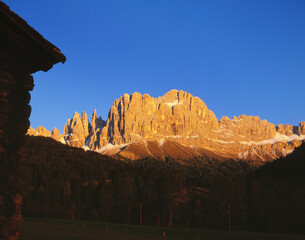 Rosengarten, Dolomiten, im Abendlicht