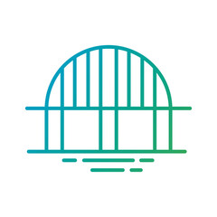 bridge city gradient style icon