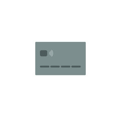 This is a credit card isolated on white background.