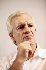 Businessman having a deep thought