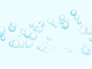 Soap foam bubbles, shampoo soapy effect background