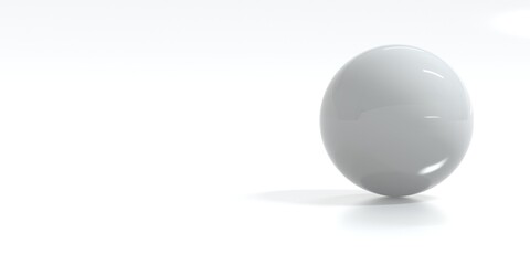 white sphere / 3d rendering